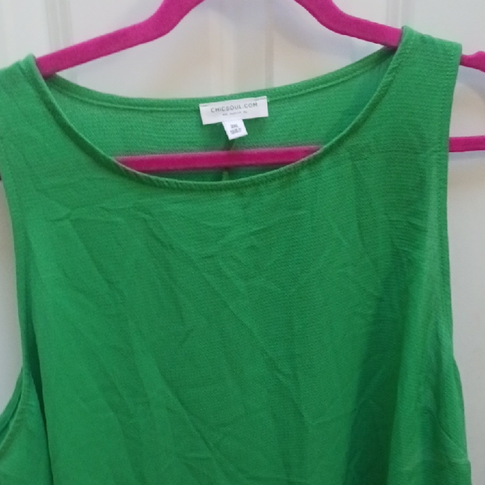 Chic Soul Vibrant Green Tank Top - Picture 4 of 6
